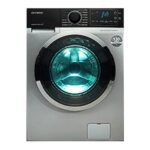 پیشنمایش ماشین لباسشویی دوو مدلLM‑850B سیلور با درب از جلو و ظرفیت ۸ کیلوگرم
