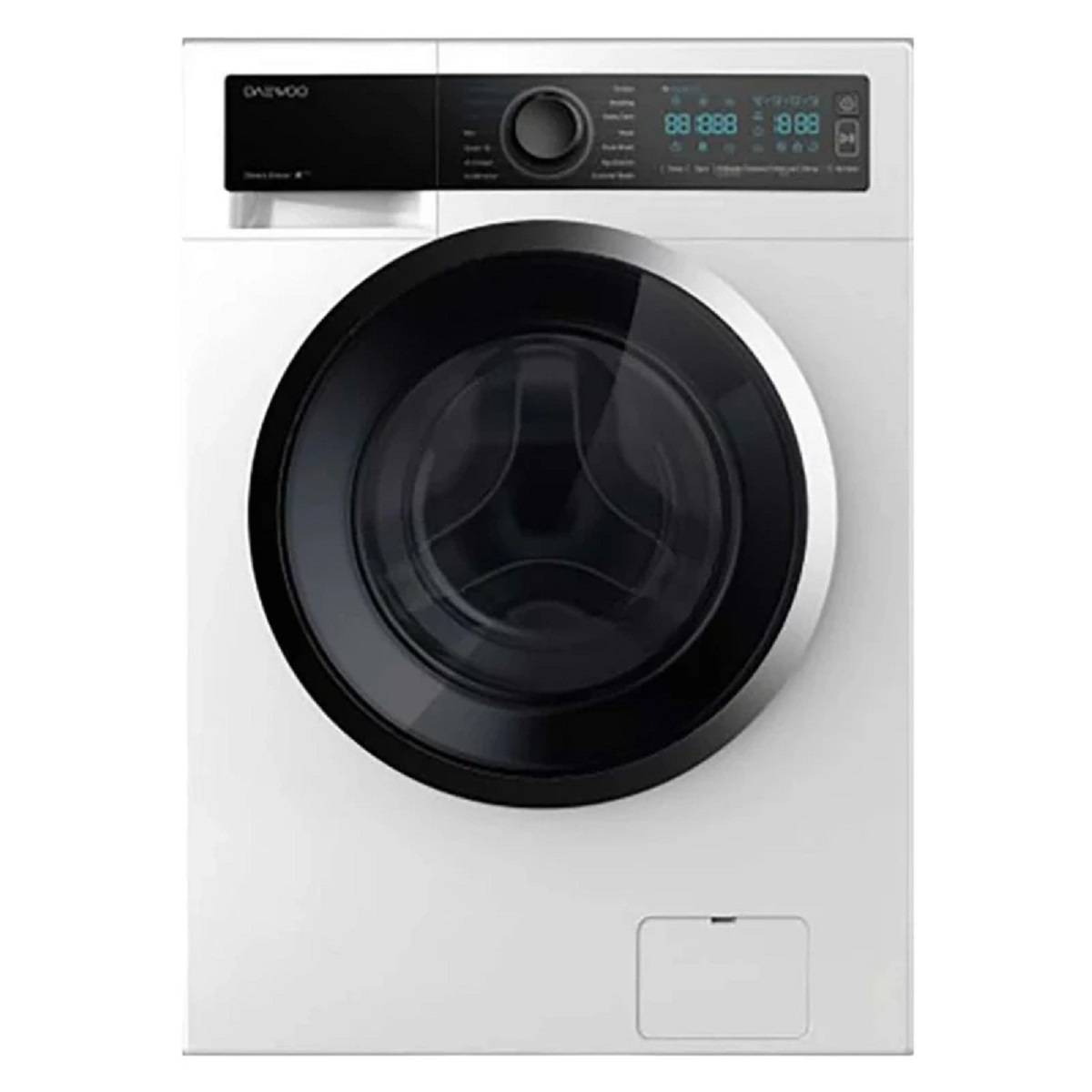 ماشین لباسشویی دوو مدل LM-861 سفید با ظرفیت ۸ کیلوگرم و طراحی درب از جلو