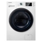 پیشنمایش ماشین لباسشویی دوو مدل LM‑881 سفید با ظرفیت ۸ کیلوگرم و طراحی درب از جلو